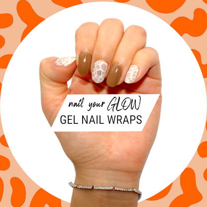 DIAMOND IN THE ROUGH - 20 Gel Nail Wraps by Nail Your GLOW (Cracked Diamanté)