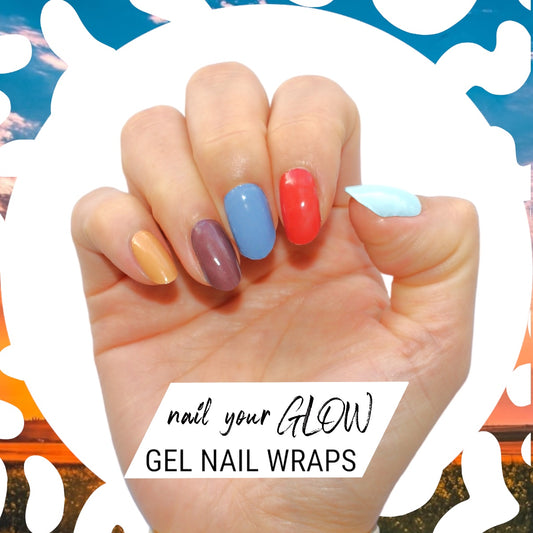 I DREAM IN COLOUR - 20 Gel Nail Wraps by Nail Your GLOW (Multicoloured)