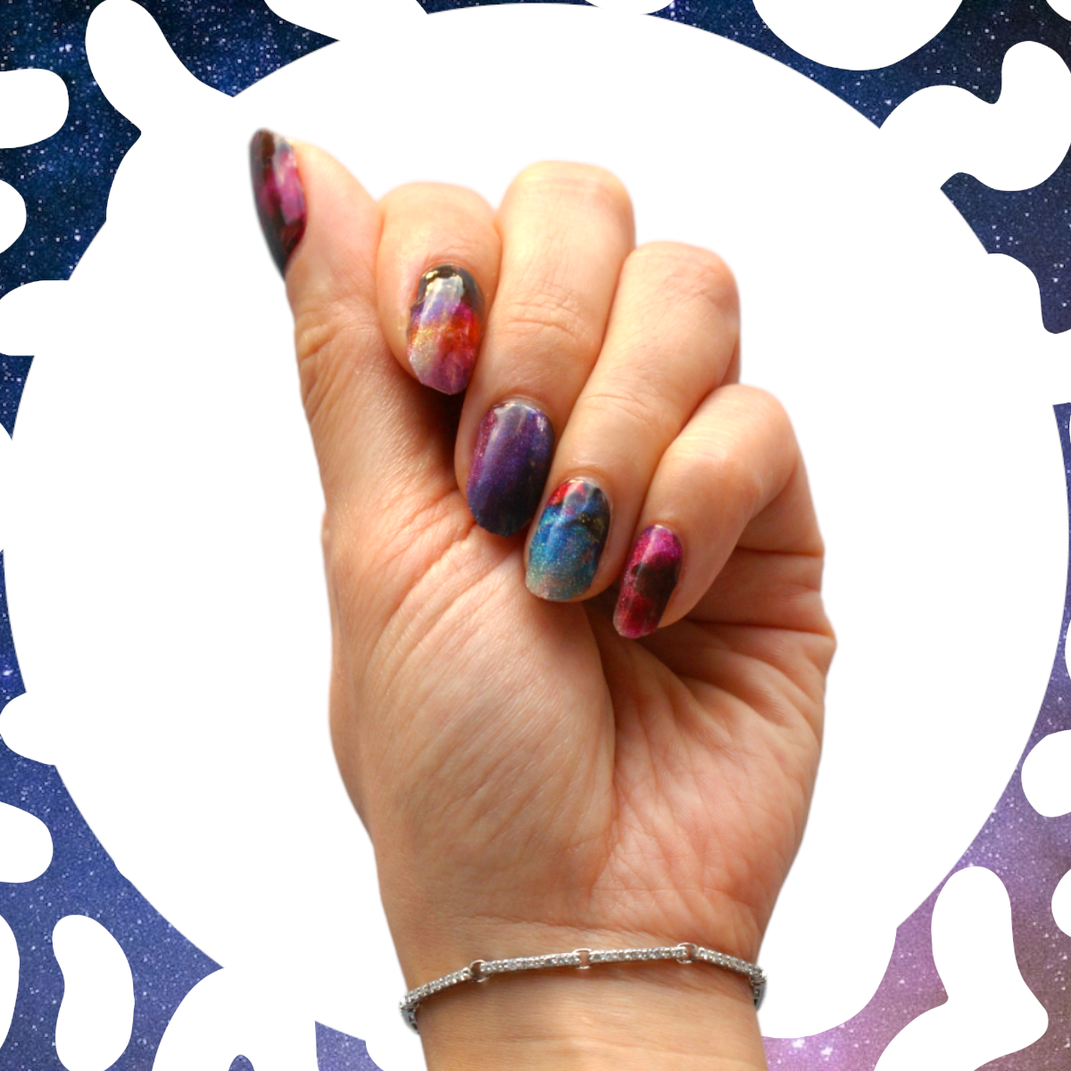 NOTHING IS IMPOSSIBLE - 20 Gel Nail Wraps by Nail Your GLOW (Shimmery Cosmo)